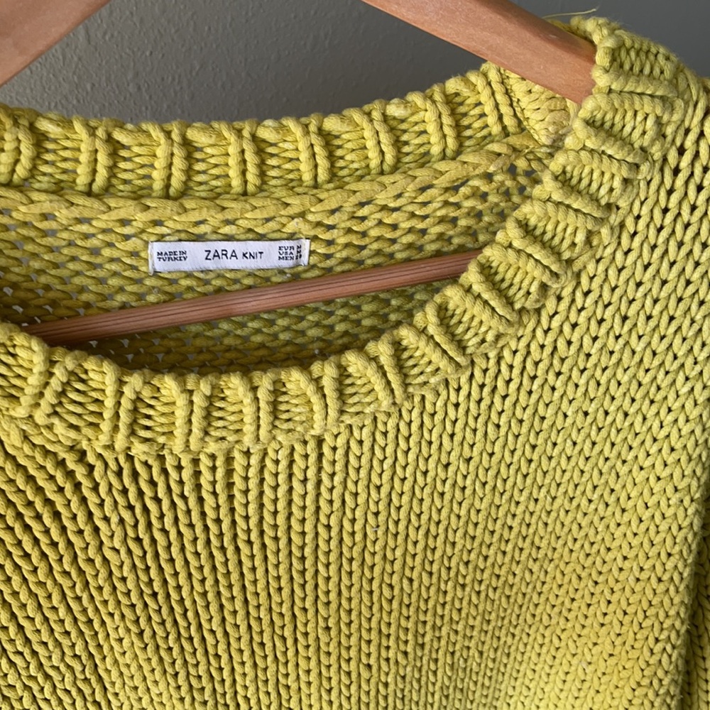 Zara cable knit sweater
